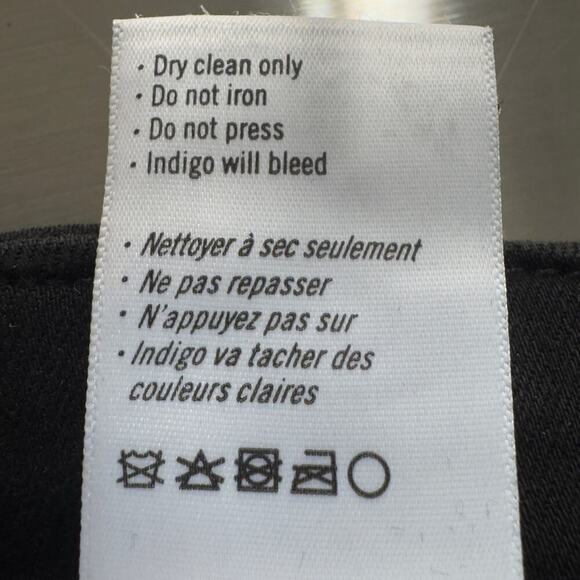 PAIGE MAYSLIE STRAIGHT ANKLE JEANS IN BLACK FOG COATING NWOT WOMEN'S SIZE 30 - Picture 14 of 16